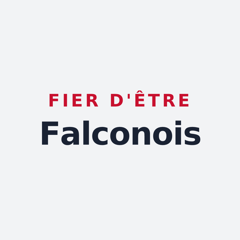 Poster « Fier d'être Falconois » — design pour Faucompierre
