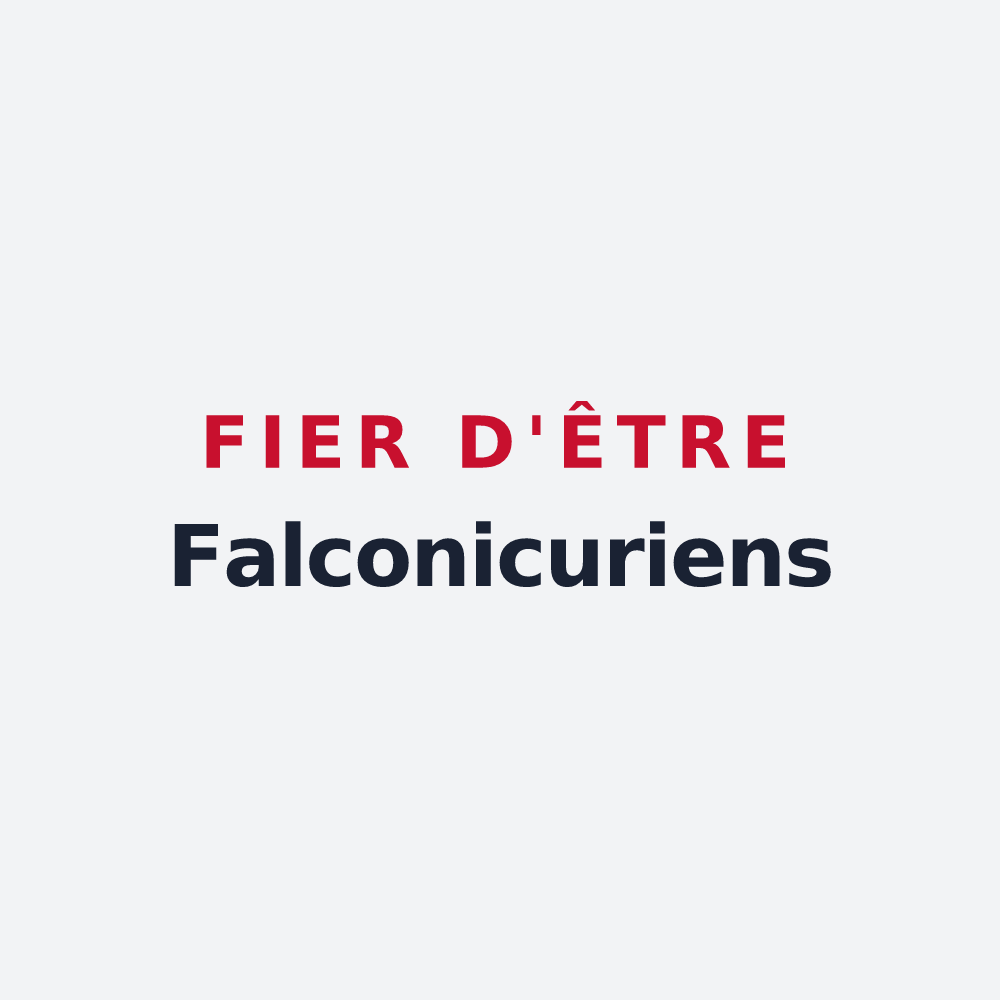 Poster « Fier d'être Falconicuriens » — design pour Fauconcourt