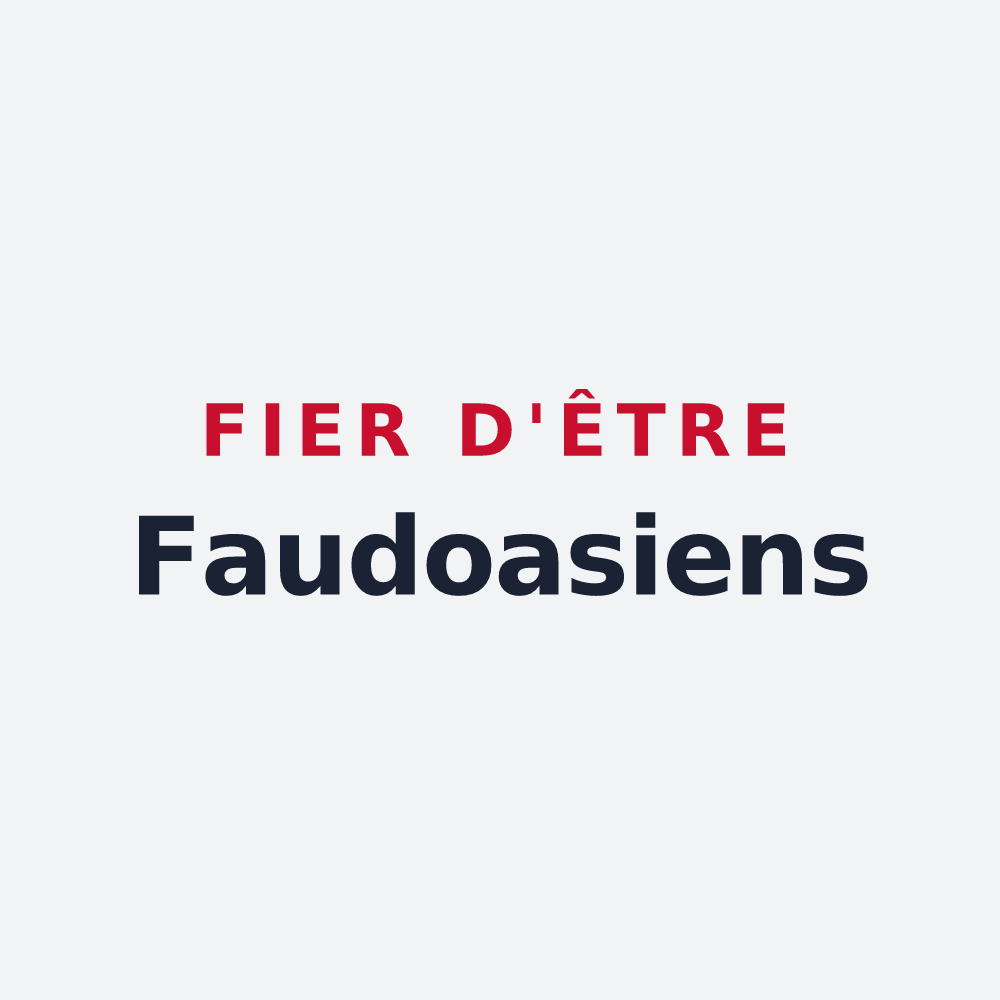 Poster « Fier d'être Faudoasiens » — design pour Faudoas