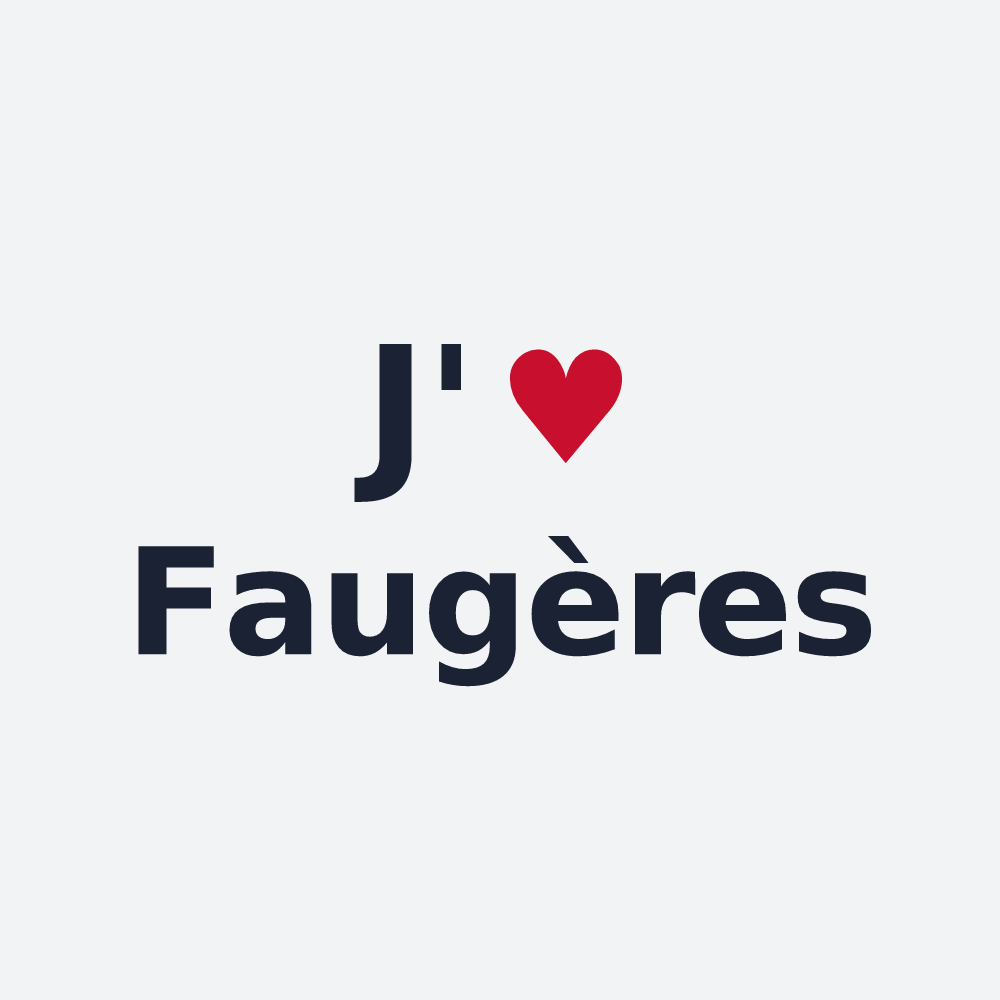 Poster personnalisé Faugères — design J'aime Faugères