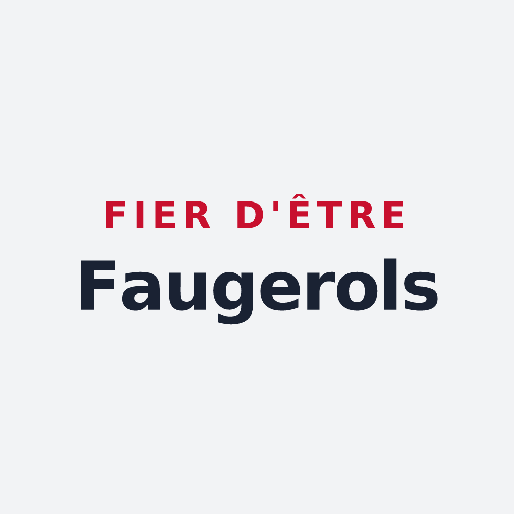 Poster « Fier d'être Faugerols » — design pour Faugères