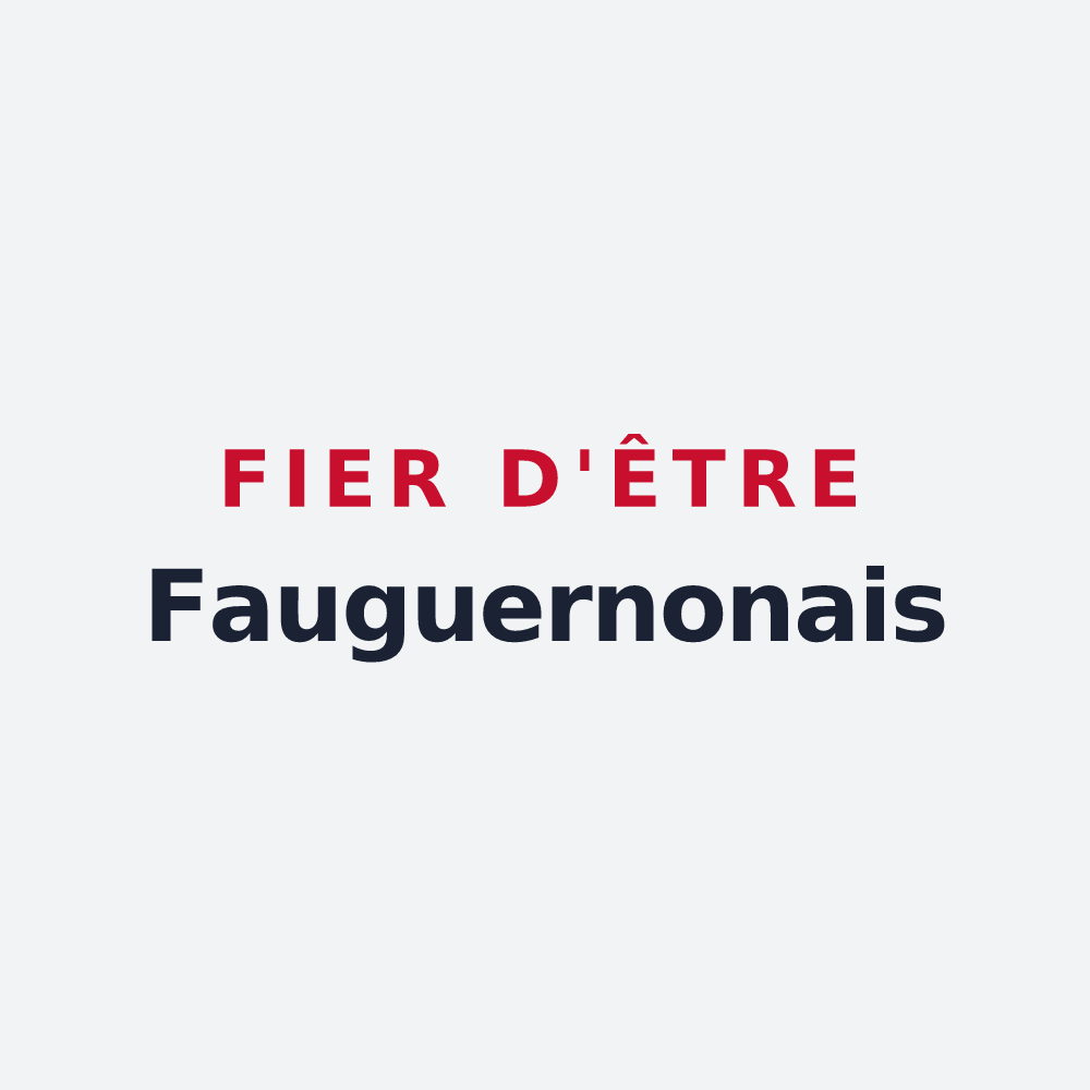 Poster « Fier d'être Fauguernonais » — design pour Fauguernon