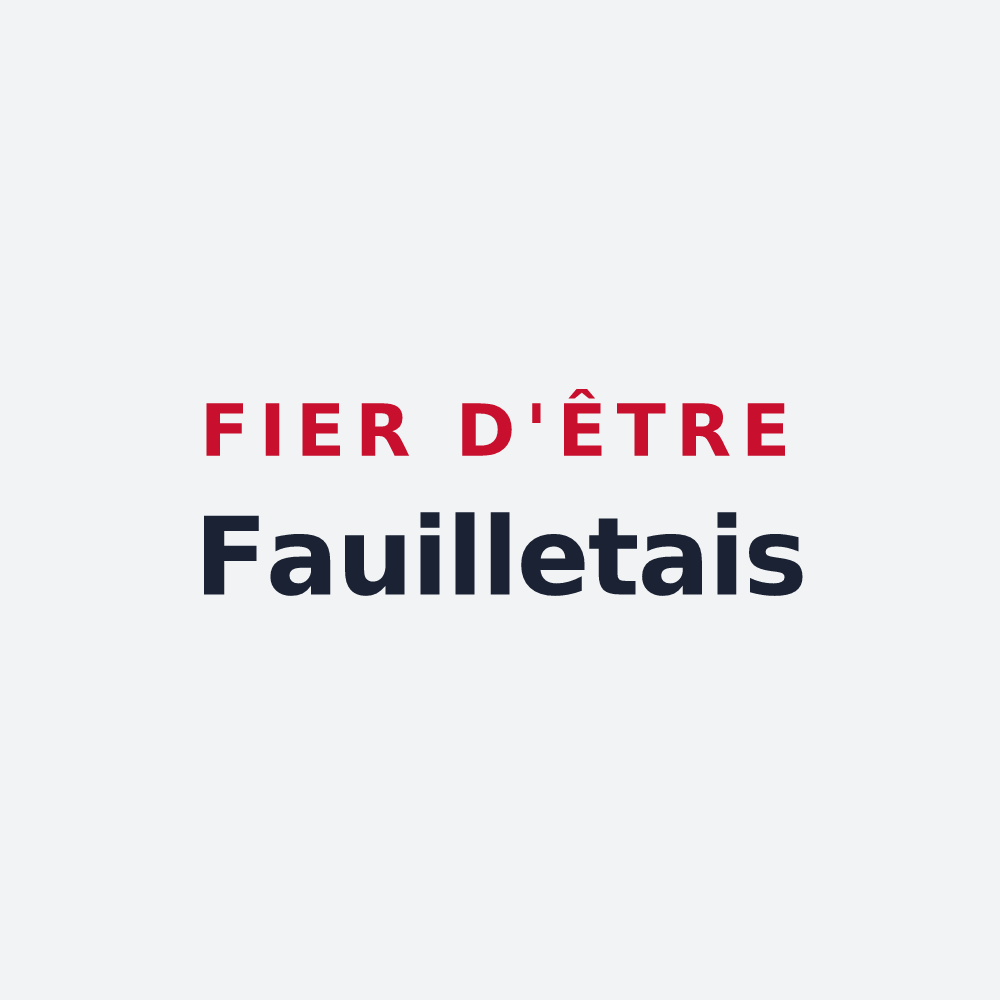 Poster « Fier d'être Fauilletais » — design pour Fauillet