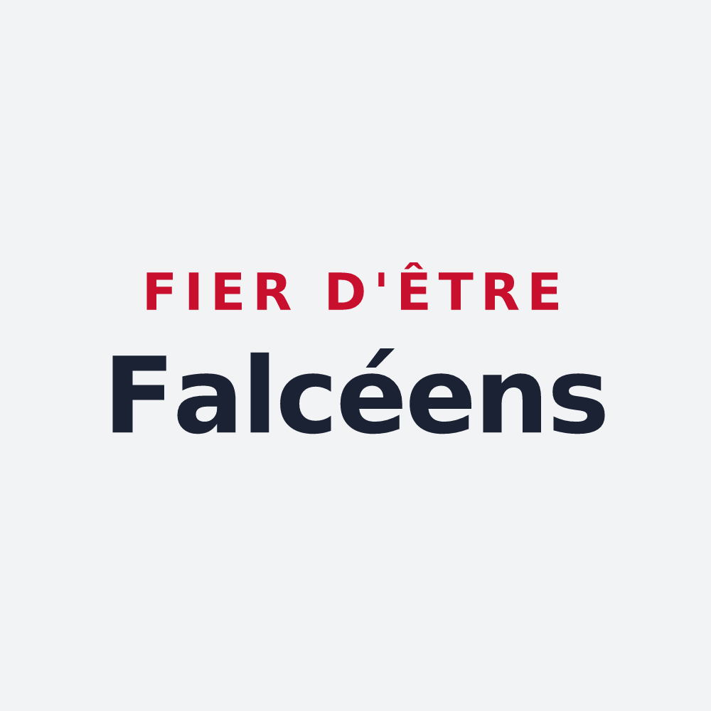 Poster « Fier d'être Falcéens » — design pour Faulx