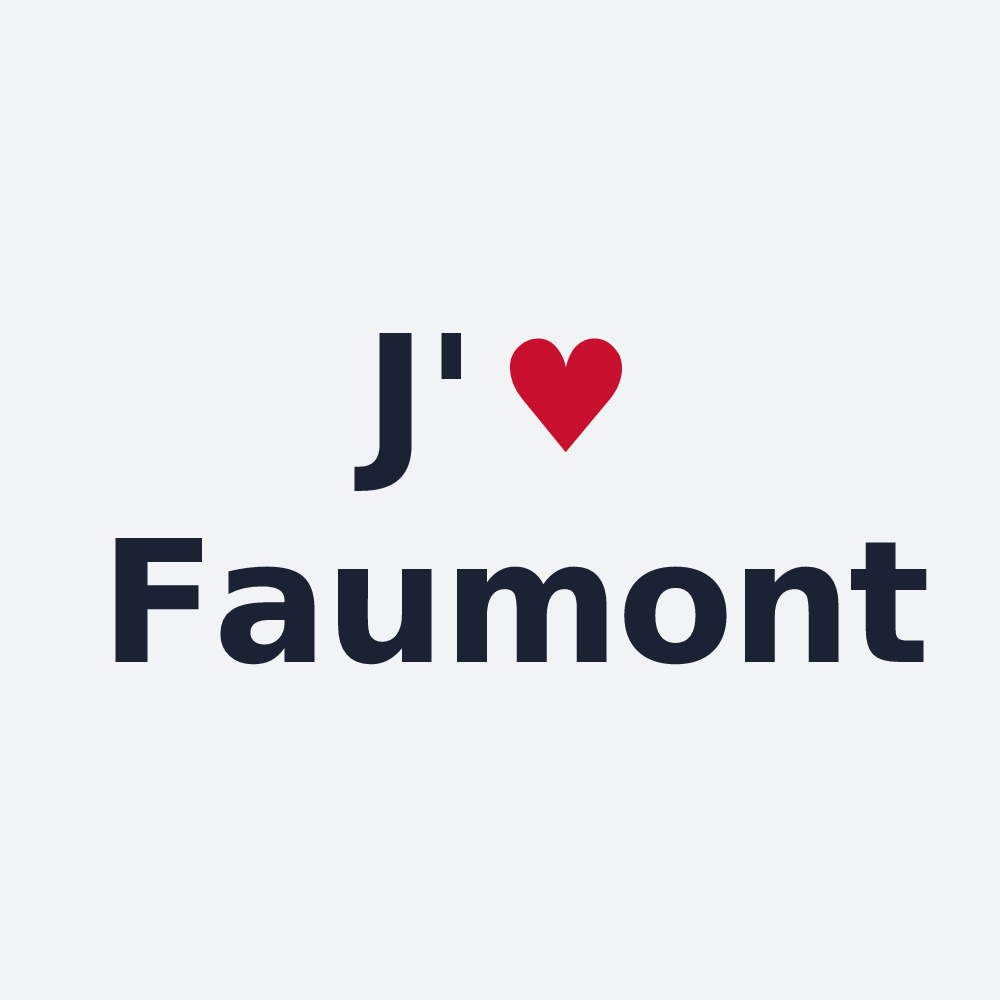 Poster personnalisé Faumont — design J'aime Faumont