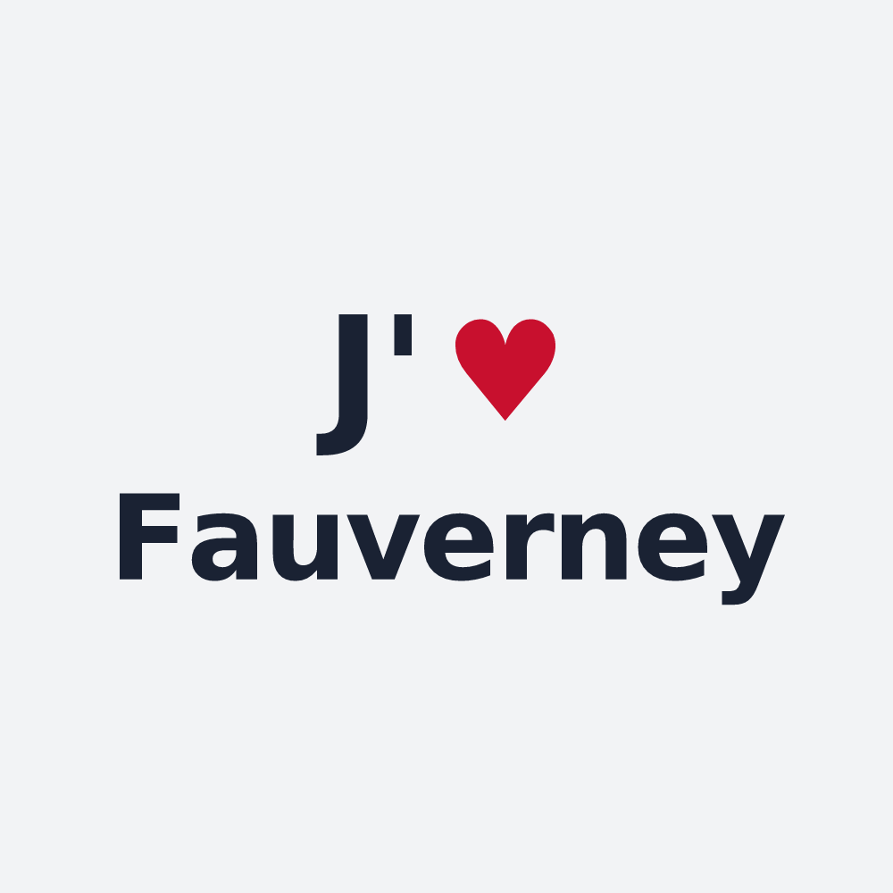 Poster personnalisé Fauverney — design J'aime Fauverney