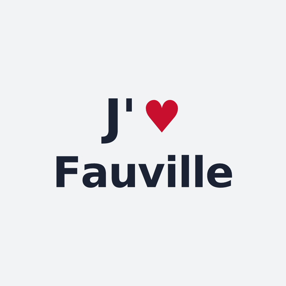 Poster personnalisé Fauville — design J'aime Fauville