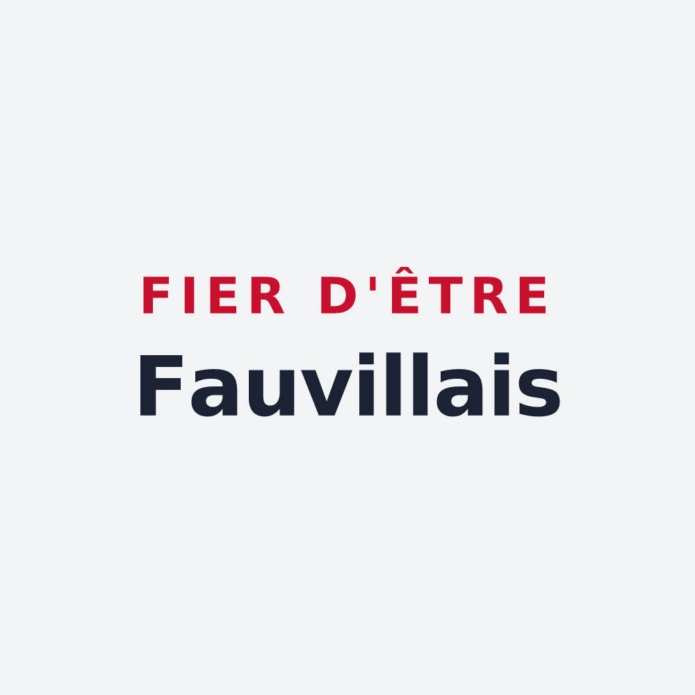 Poster « Fier d'être Fauvillais » — design pour Fauville