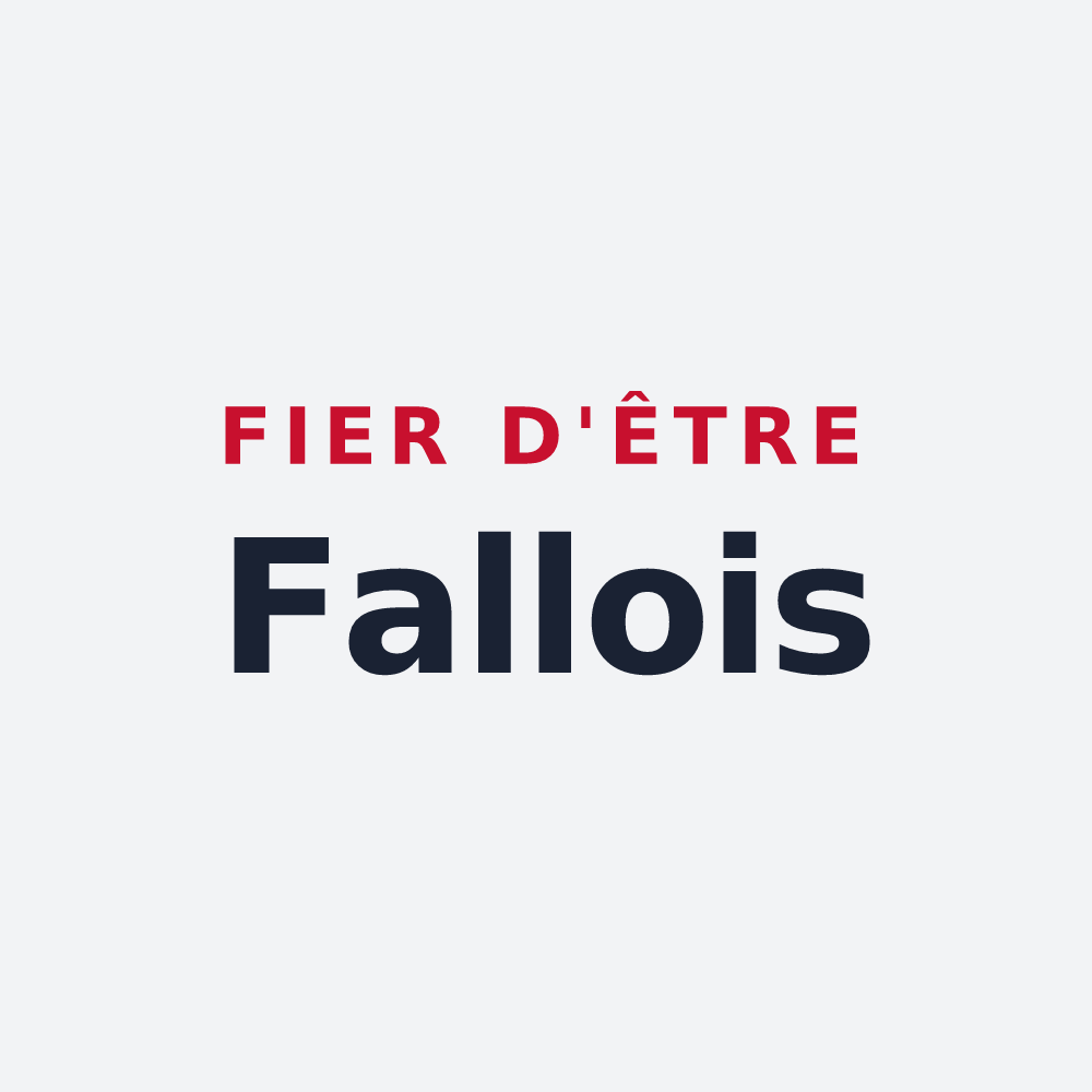 Poster « Fier d'être Fallois » — design pour Faux-en-Périgord
