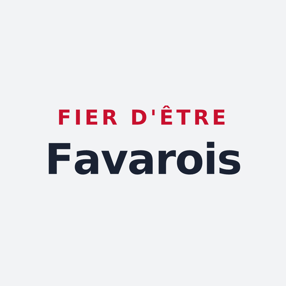 Poster « Fier d'être Favarois » — design pour Favars