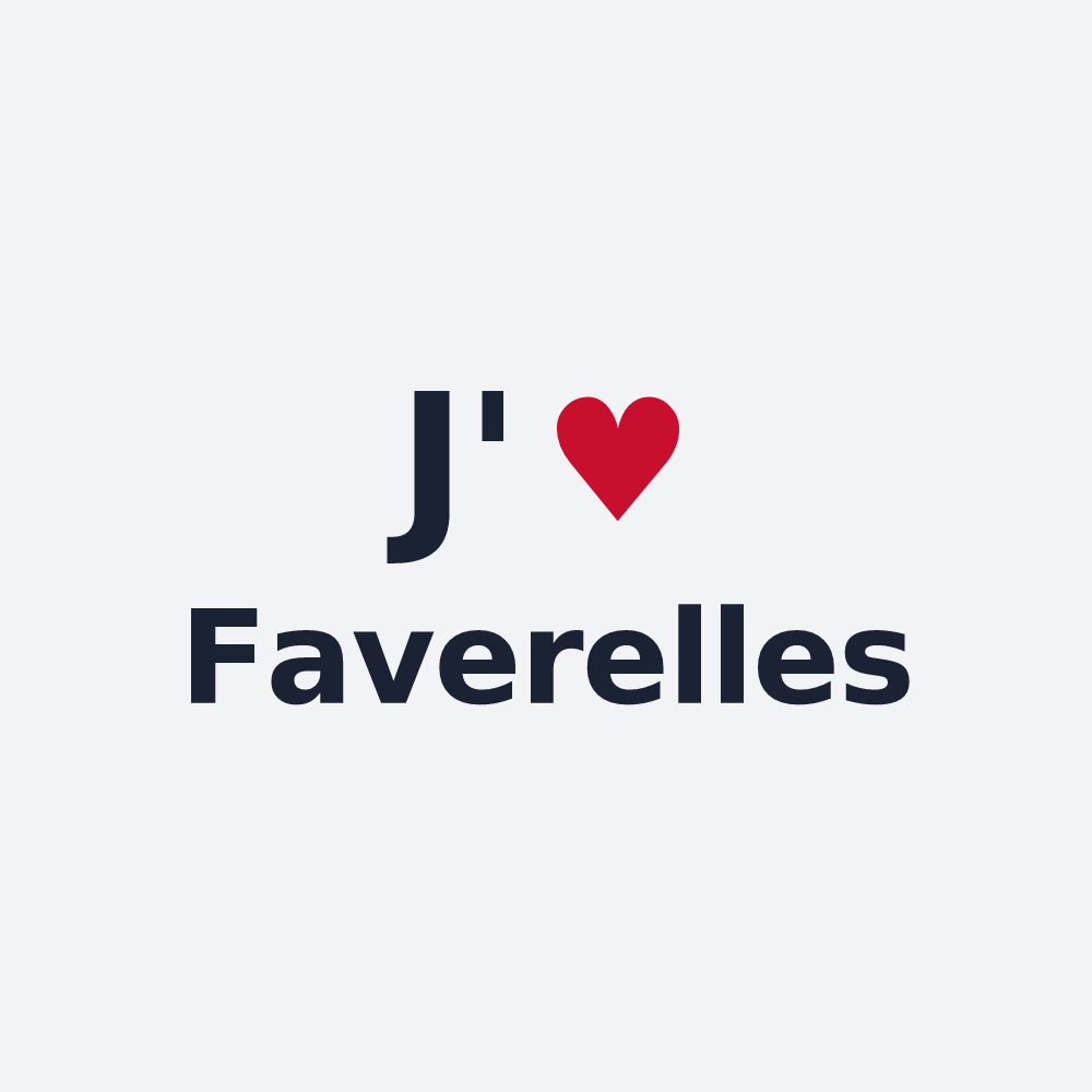 Poster personnalisé Faverelles — design J'aime Faverelles