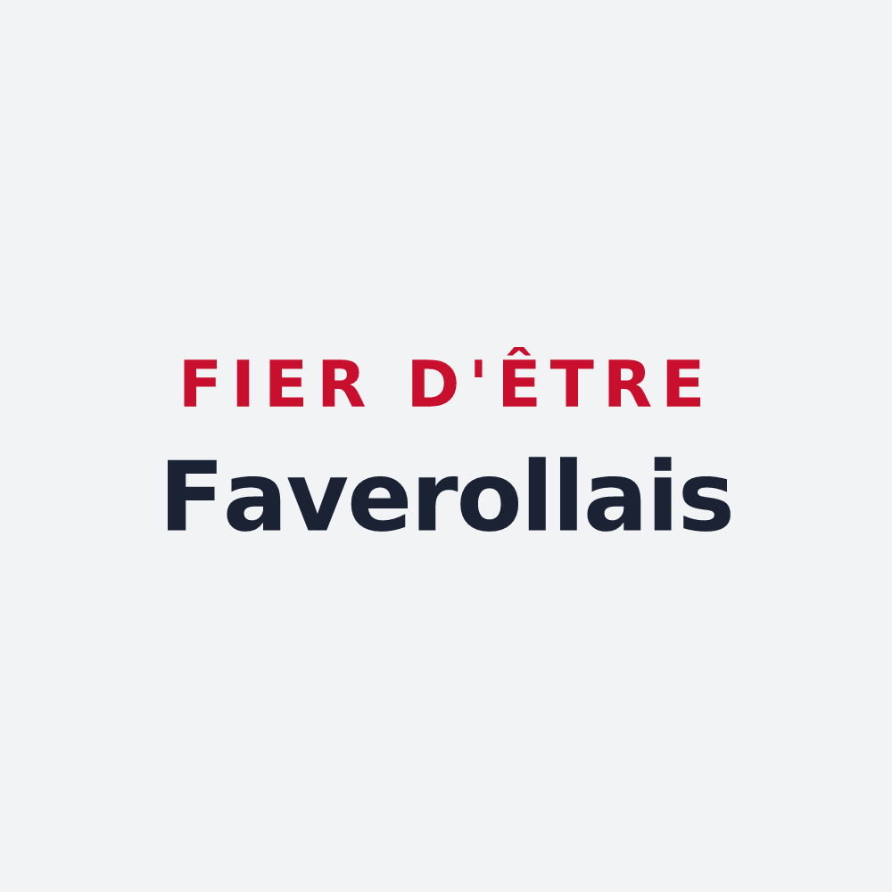 Poster « Fier d'être Faverollais » — design pour Faverolles-sur-Cher