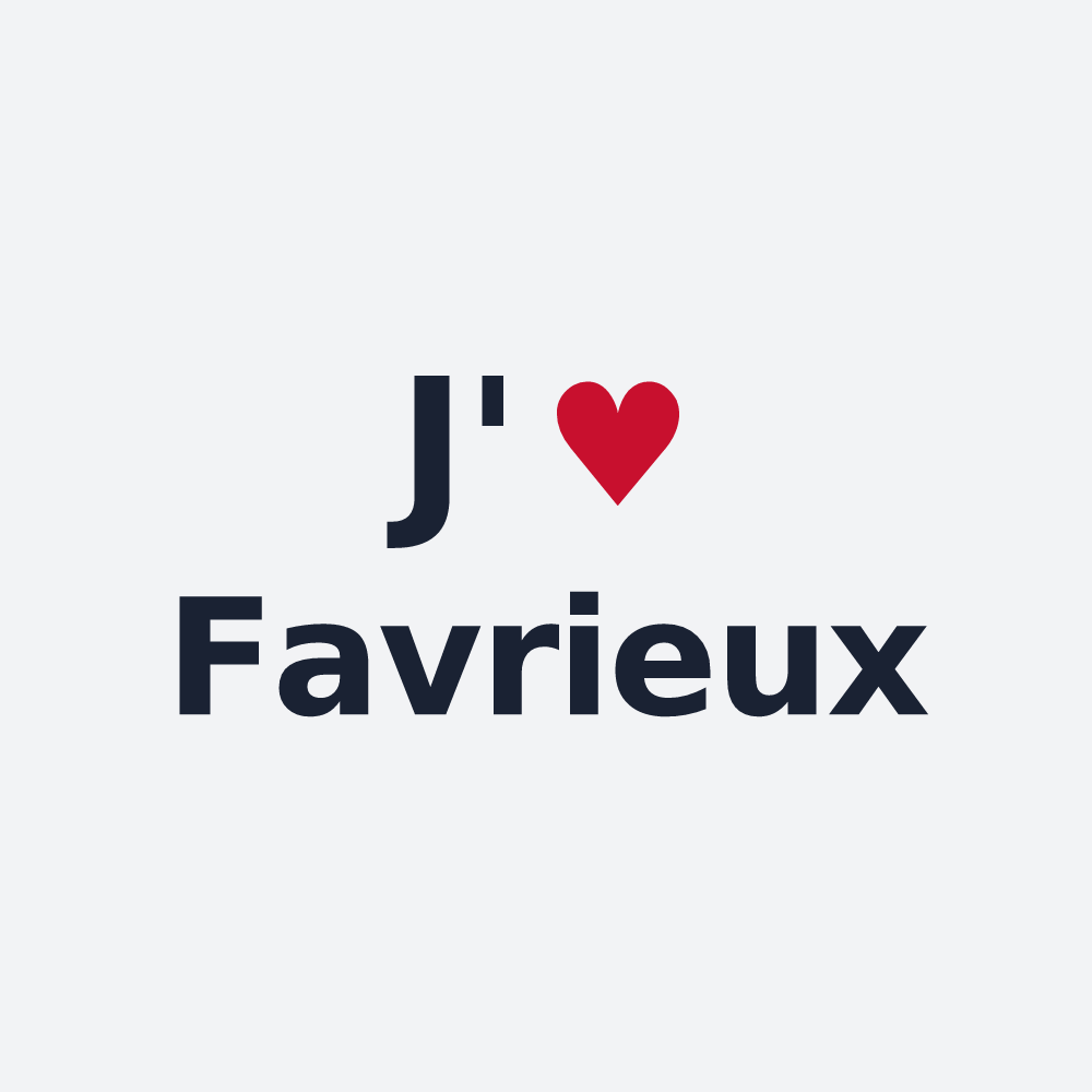 Poster personnalisé Favrieux — design J'aime Favrieux