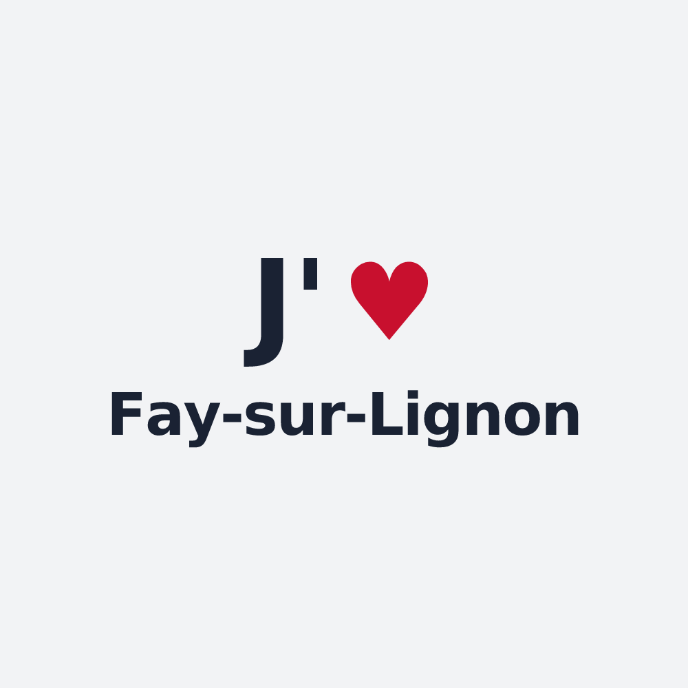 Poster personnalisé Fay-sur-Lignon — design J'aime Fay-sur-Lignon