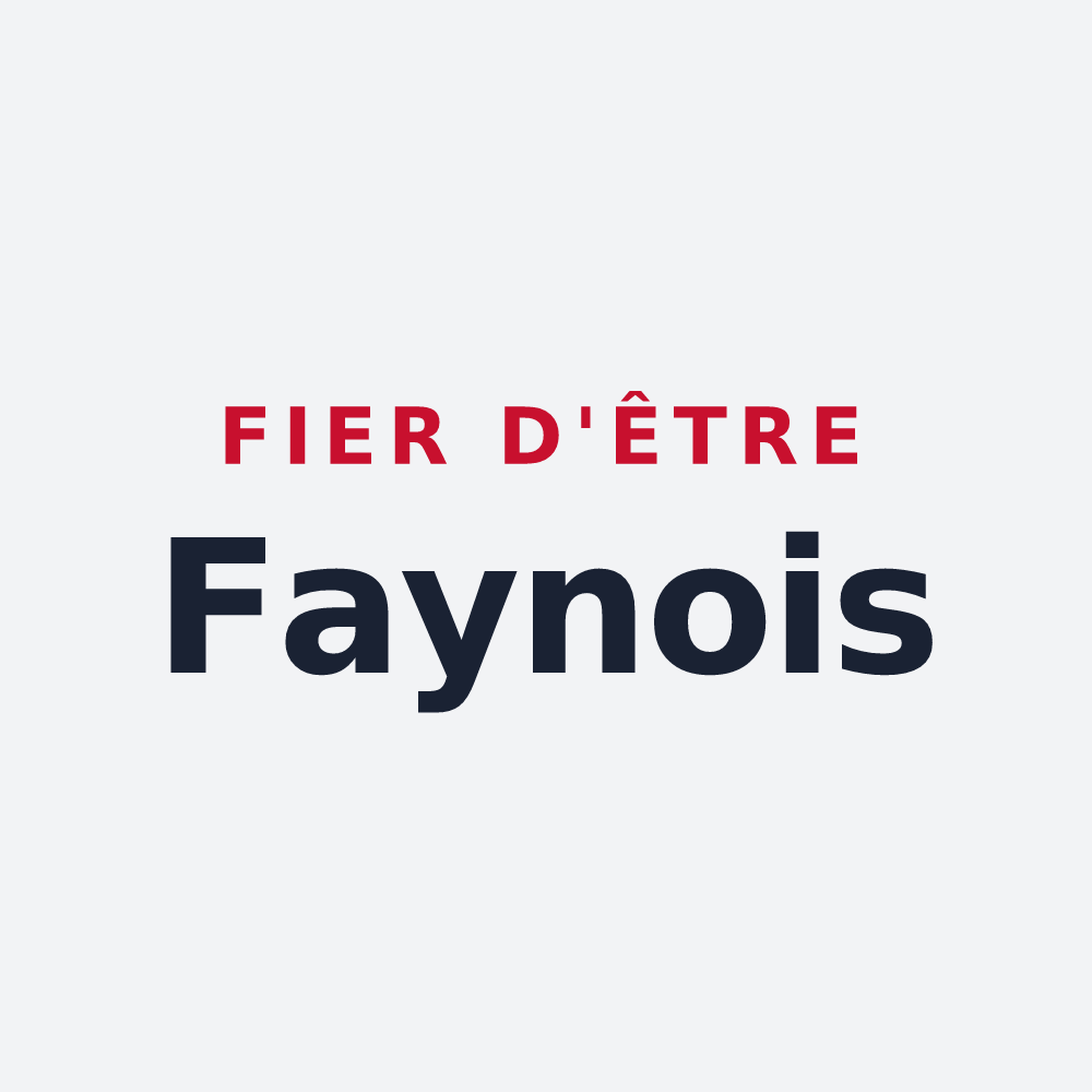 Poster « Fier d'être Faynois » — design pour Fay-sur-Lignon