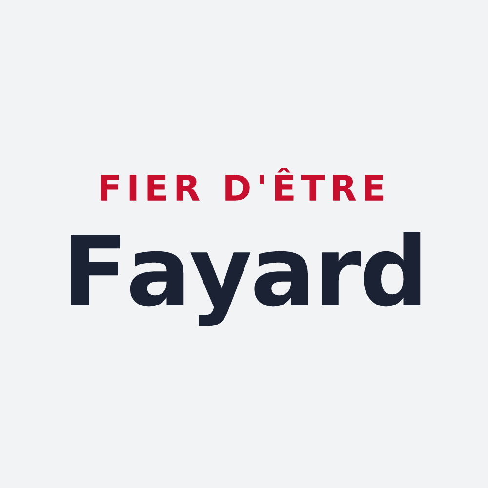Poster « Fier d'être Fayard » — design pour Fay