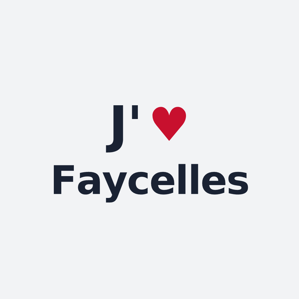 Poster personnalisé Faycelles — design J'aime Faycelles