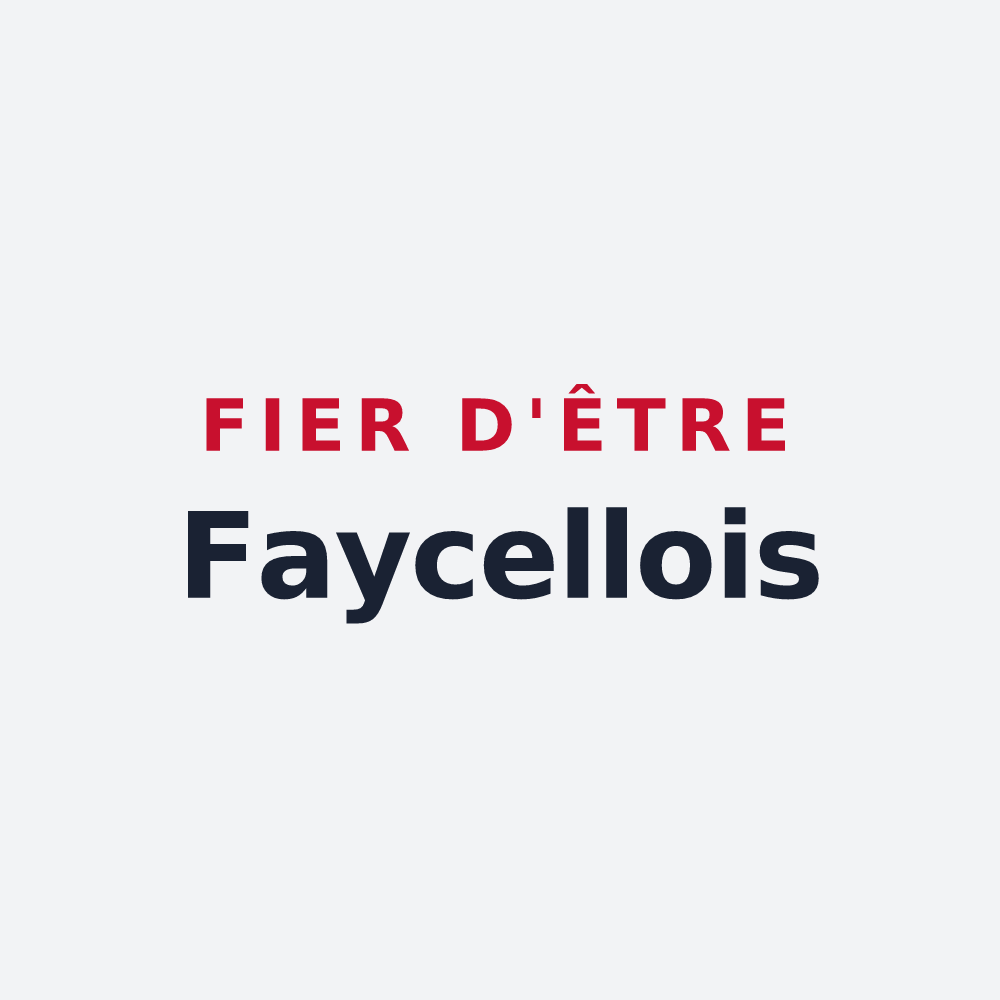 Poster « Fier d'être Faycellois » — design pour Faycelles
