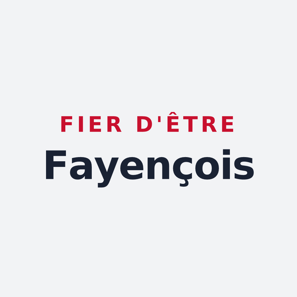 Poster « Fier d'être Fayençois » — design pour Fayence