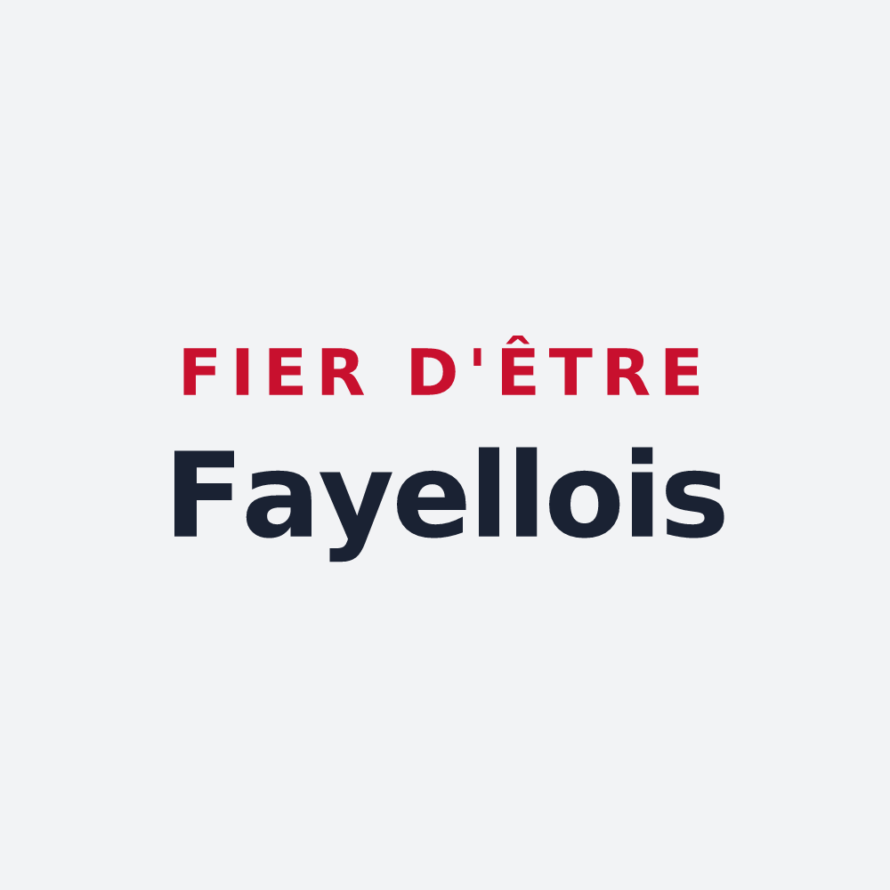 Poster « Fier d'être Fayellois » — design pour Fayet