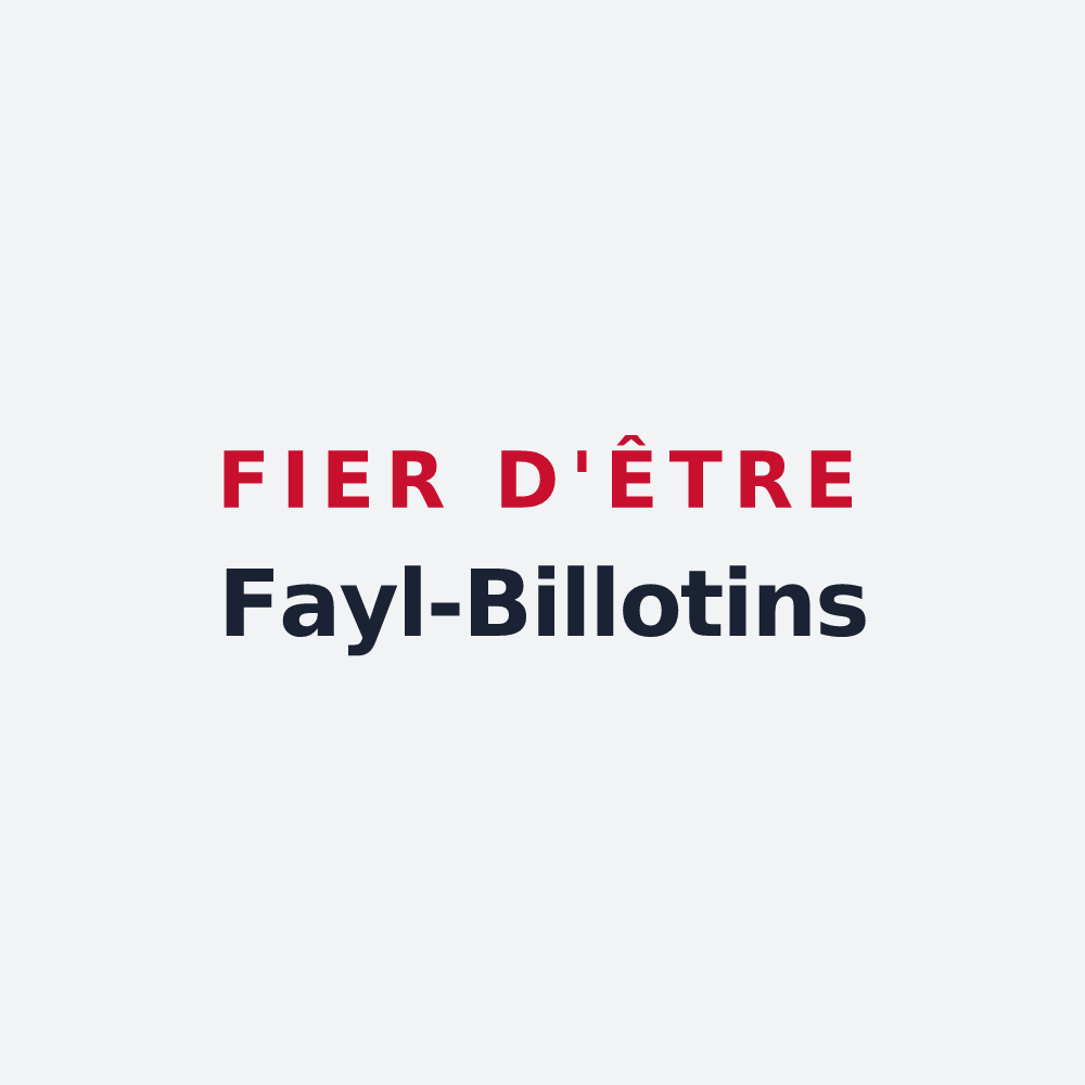 Poster « Fier d'être Fayl-Billotins » — design pour Fayl-Billot