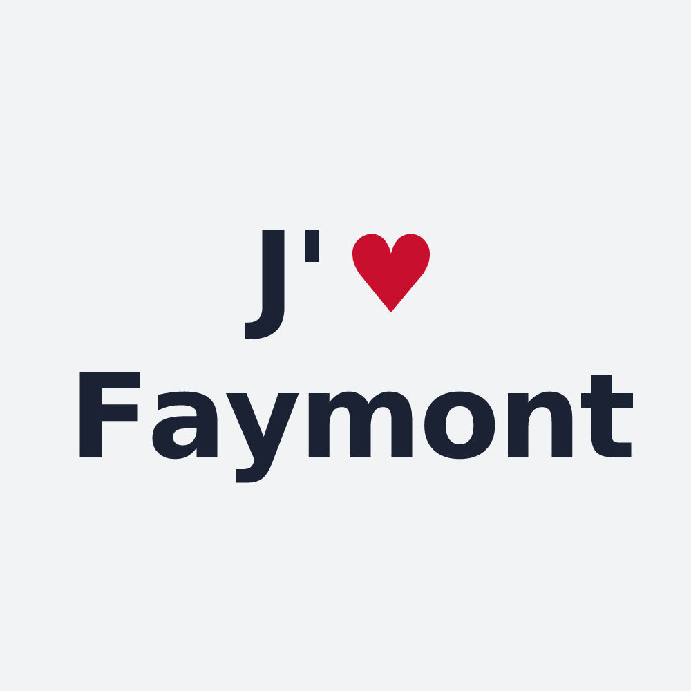 Poster personnalisé Faymont — design J'aime Faymont