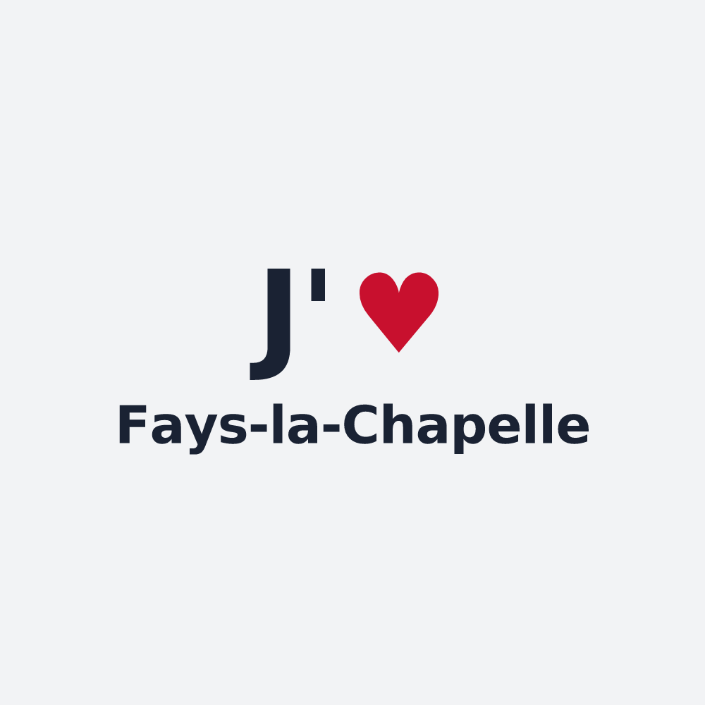 Poster personnalisé Fays-la-Chapelle — design J'aime Fays-la-Chapelle