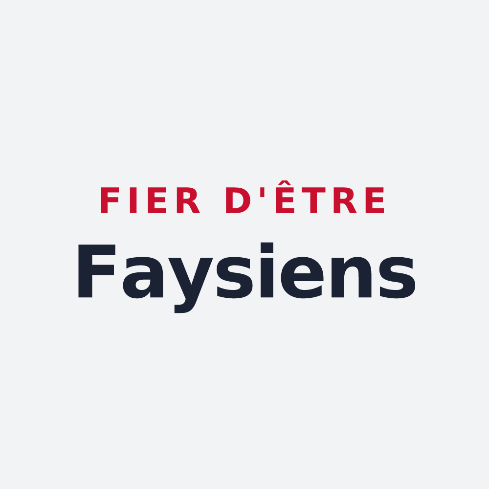 Poster « Fier d'être Faysiens » — design pour Fays