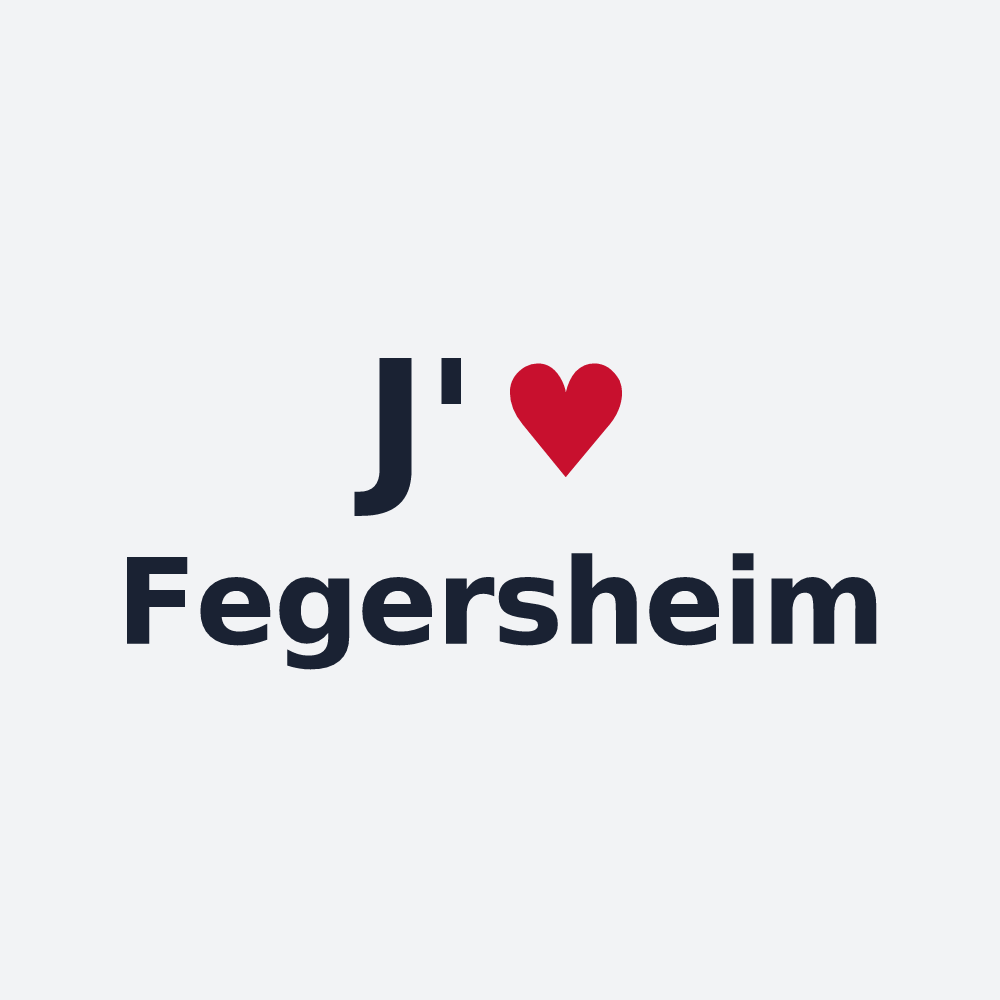 Poster personnalisé Fegersheim — design J'aime Fegersheim