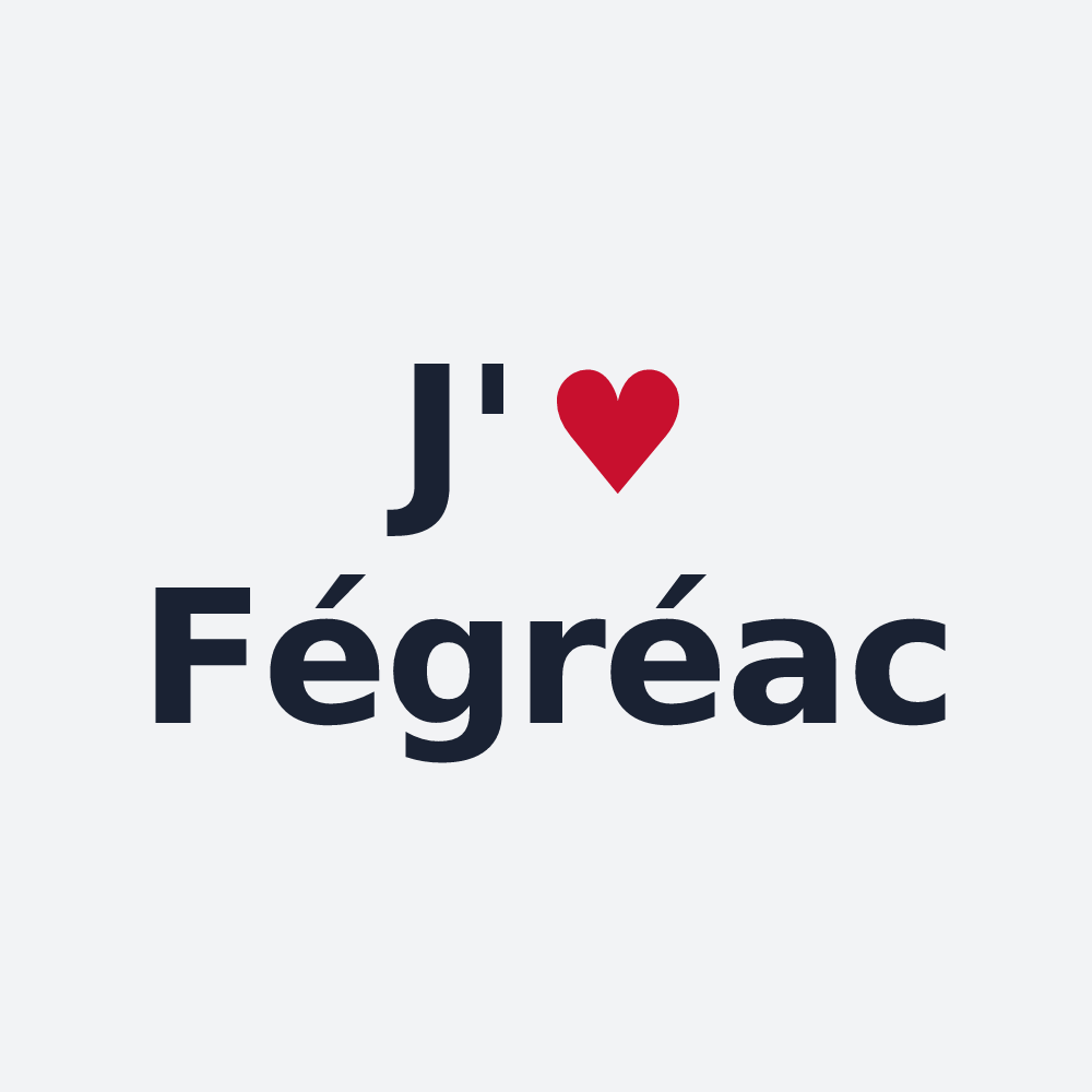 Poster personnalisé Fégréac — design J'aime Fégréac