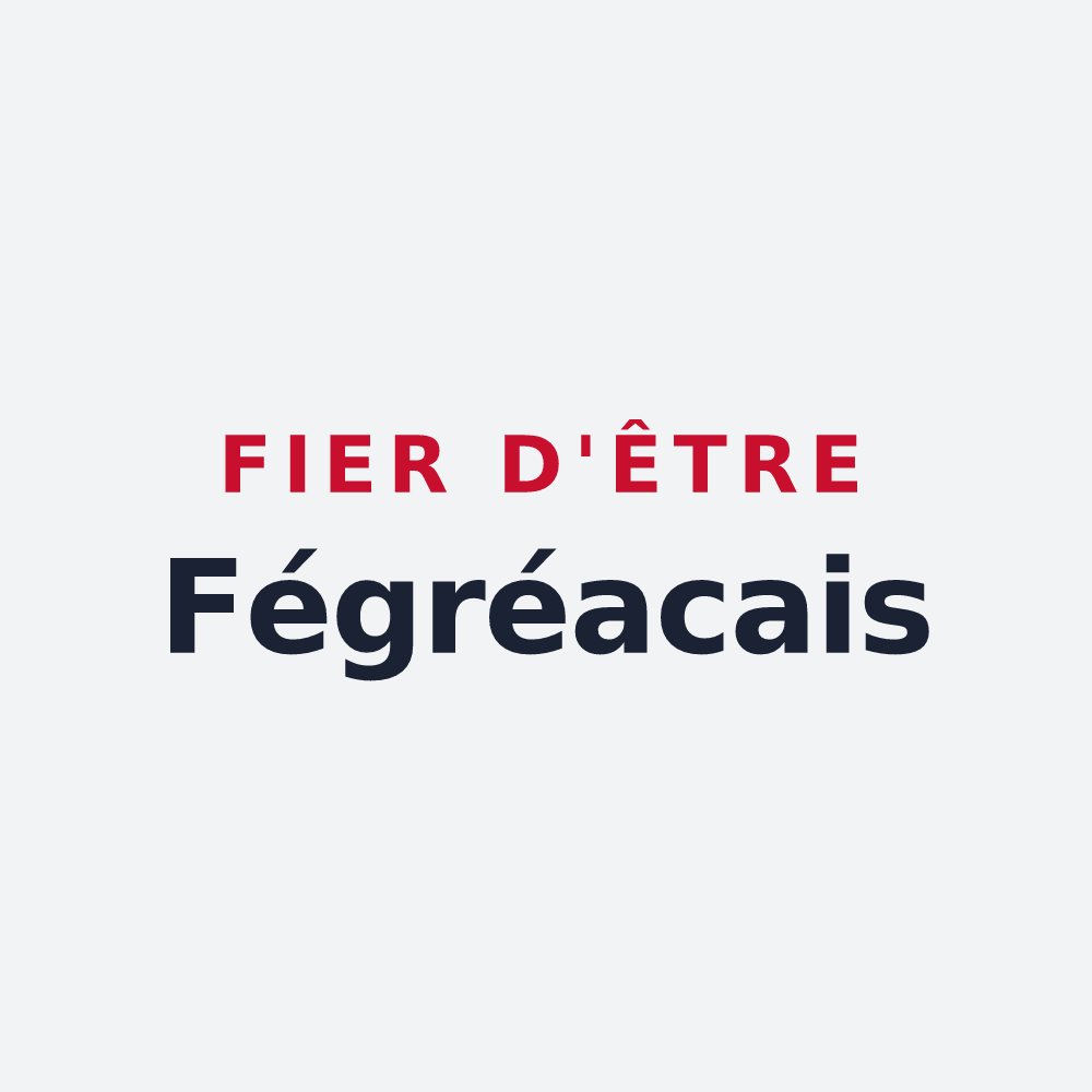 Poster « Fier d'être Fégréacais » — design pour Fégréac