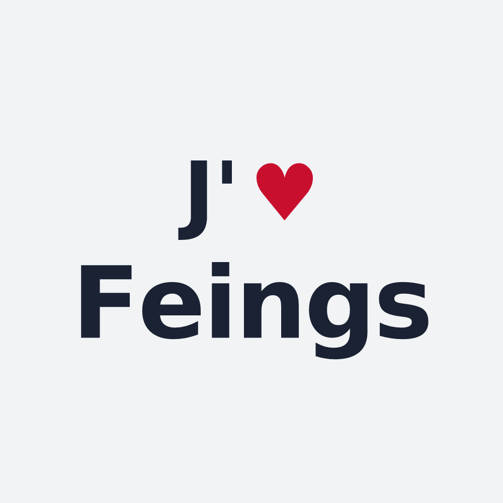 Poster personnalisé Feings — design J'aime Feings