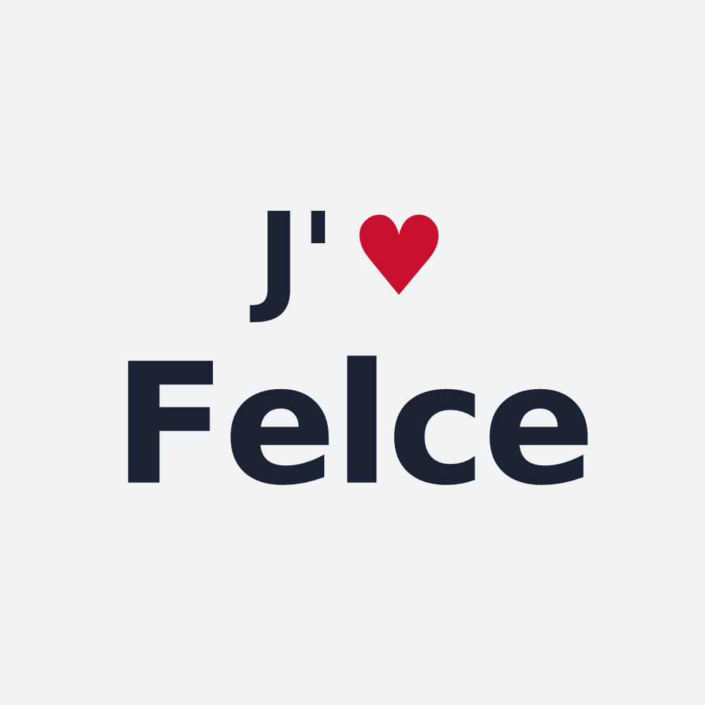 Poster personnalisé Felce — design J'aime Felce
