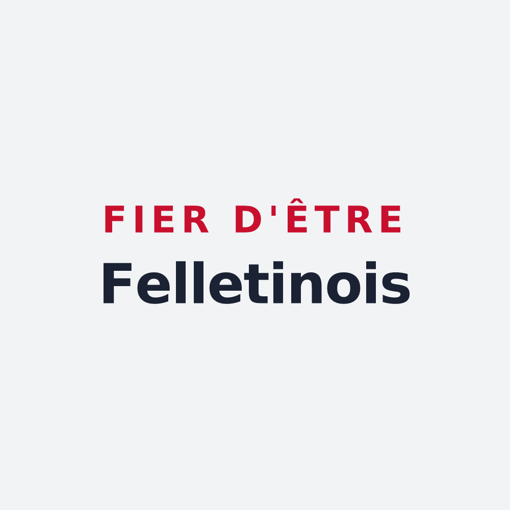 Poster « Fier d'être Felletinois » — design pour Felletin
