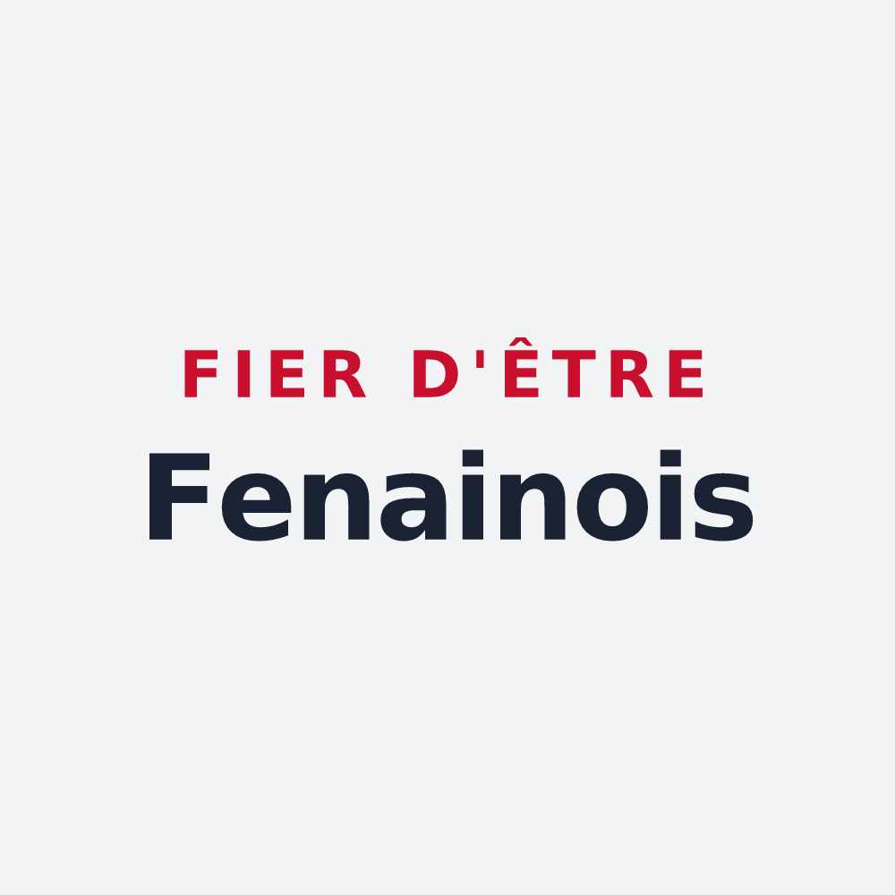Poster « Fier d'être Fenainois » — design pour Fenain