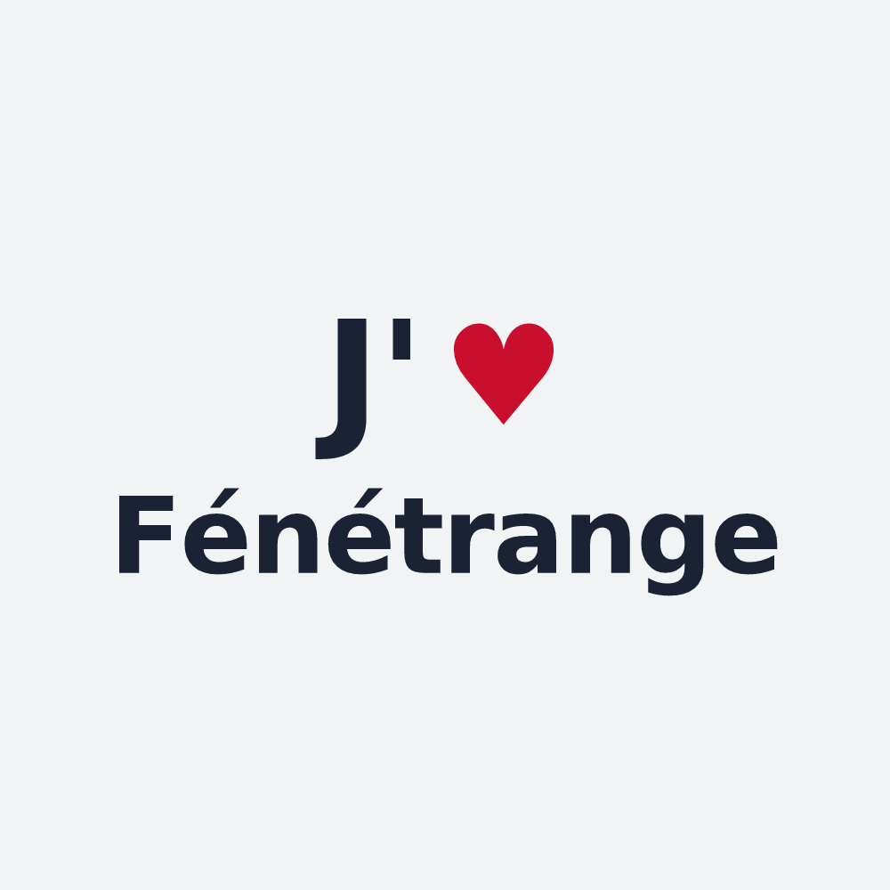 Poster personnalisé Fénétrange — design J'aime Fénétrange