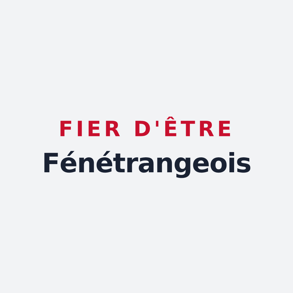 Poster « Fier d'être Fénétrangeois » — design pour Fénétrange