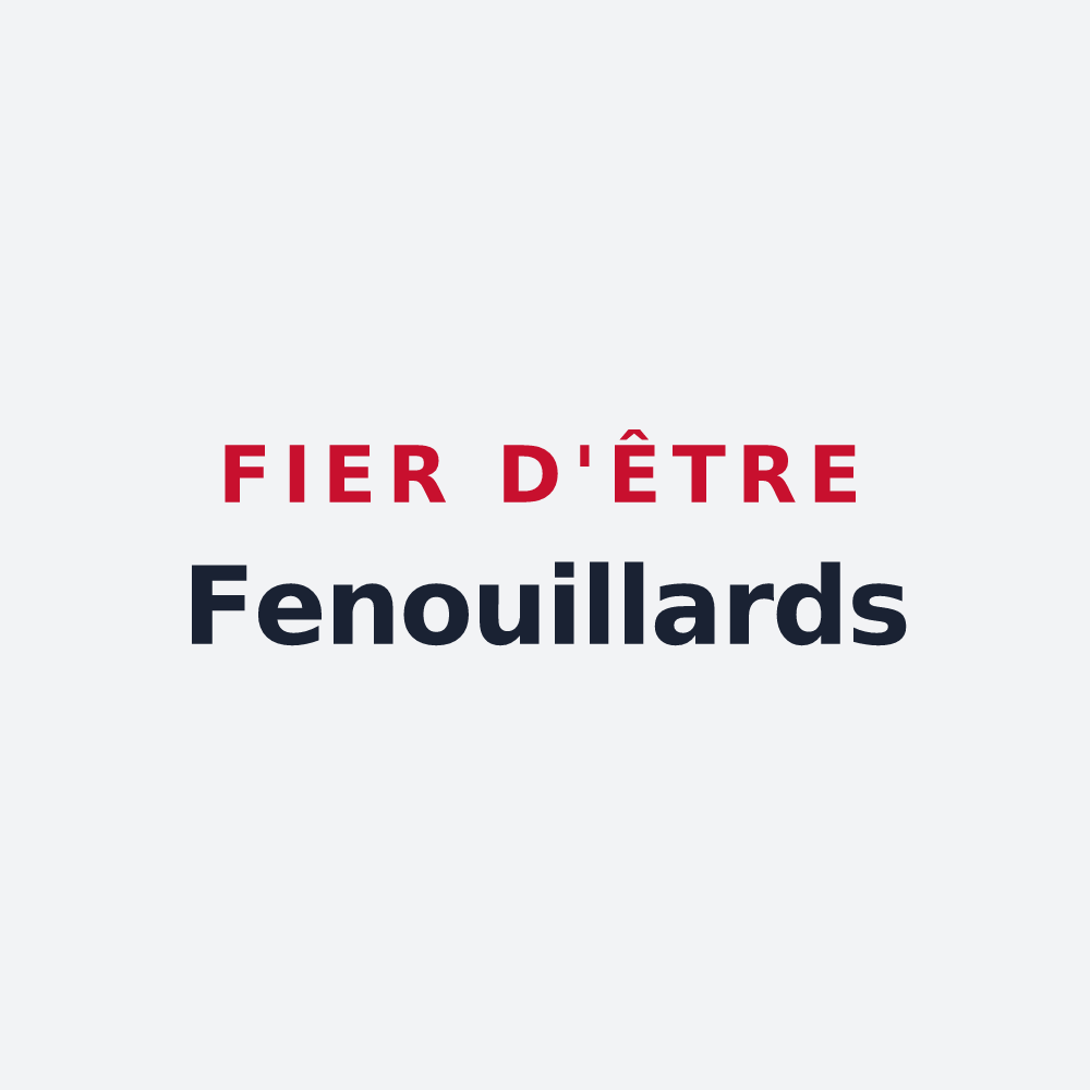 Poster « Fier d'être Fenouillards » — design pour Fenioux