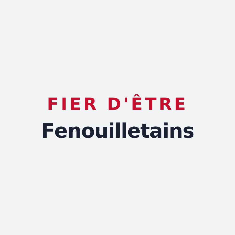 Poster « Fier d'être Fenouilletains » — design pour Fenouillet