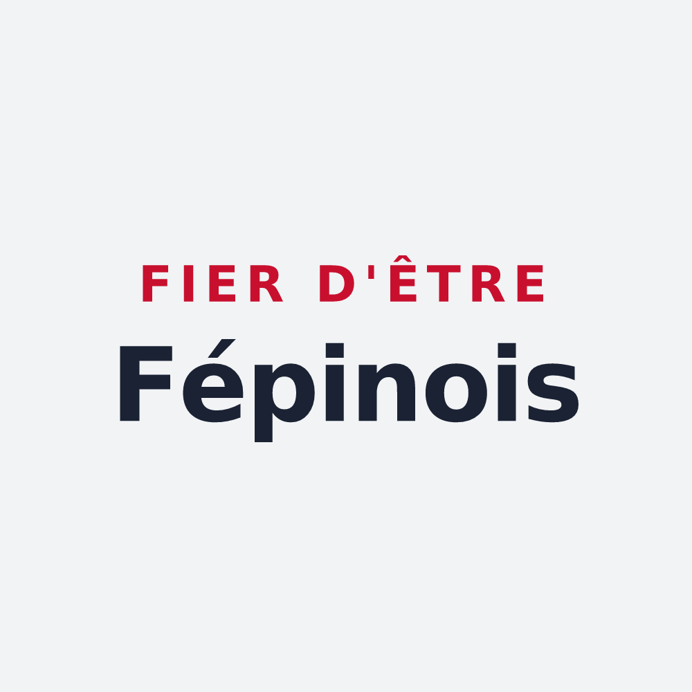 Poster « Fier d'être Fépinois » — design pour Fépin