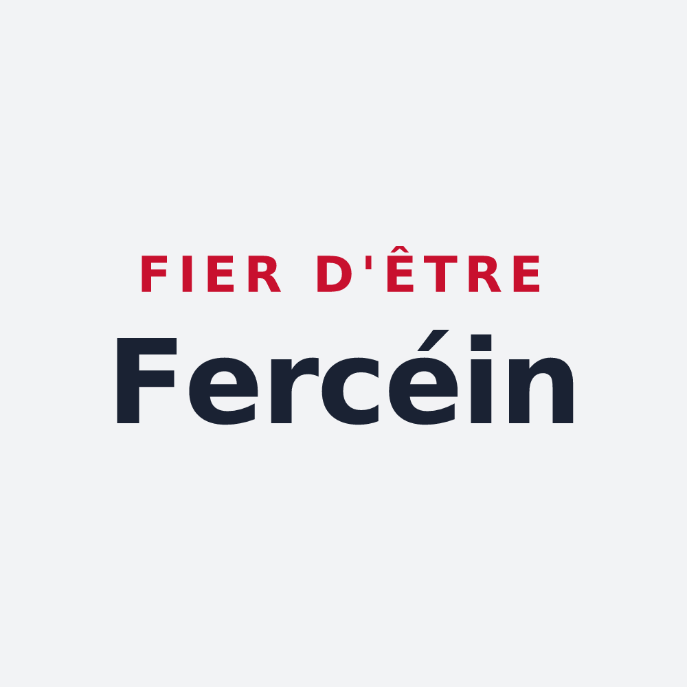 Poster « Fier d'être Fercéin » — design pour Fercé-sur-Sarthe
