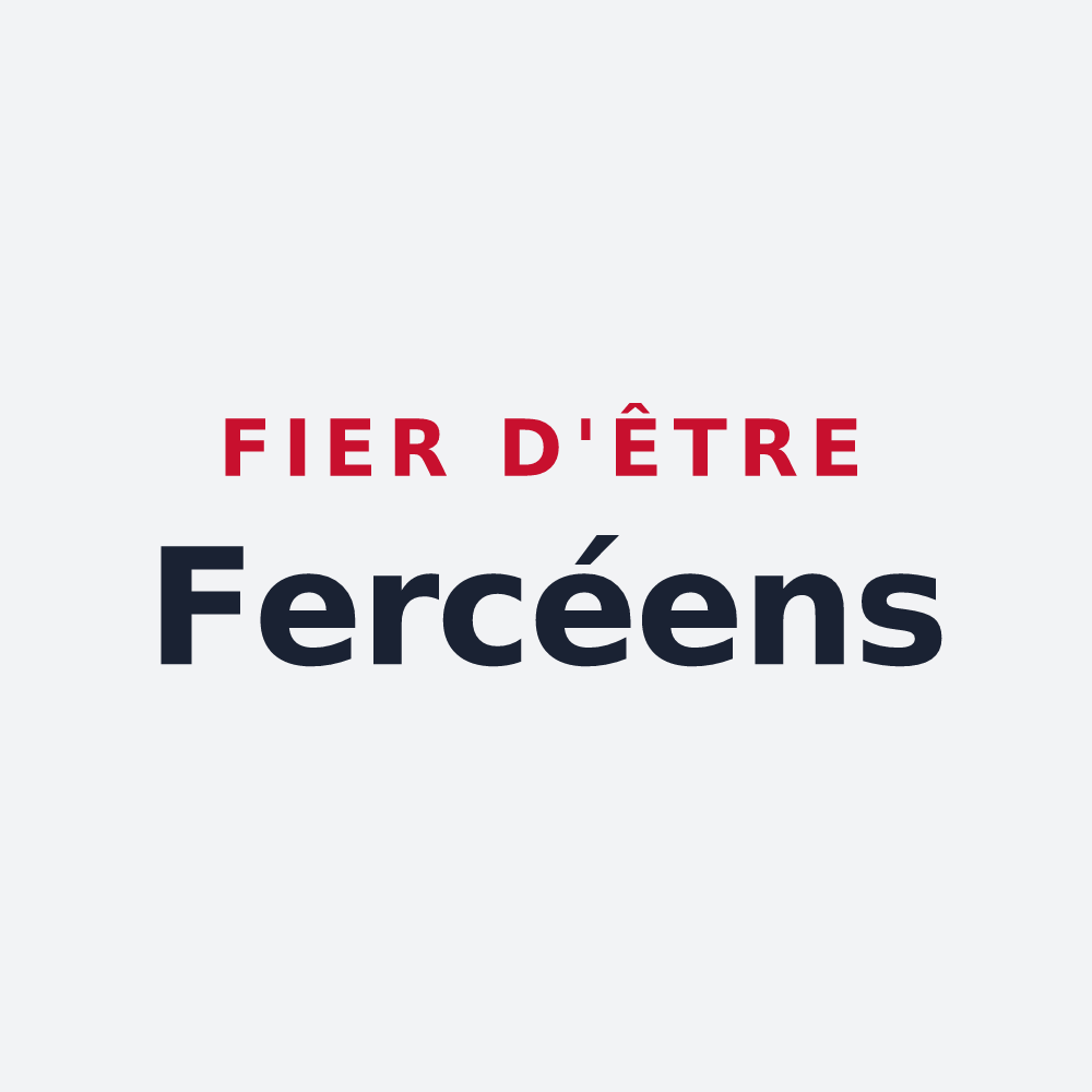 Poster « Fier d'être Fercéens » — design pour Fercé