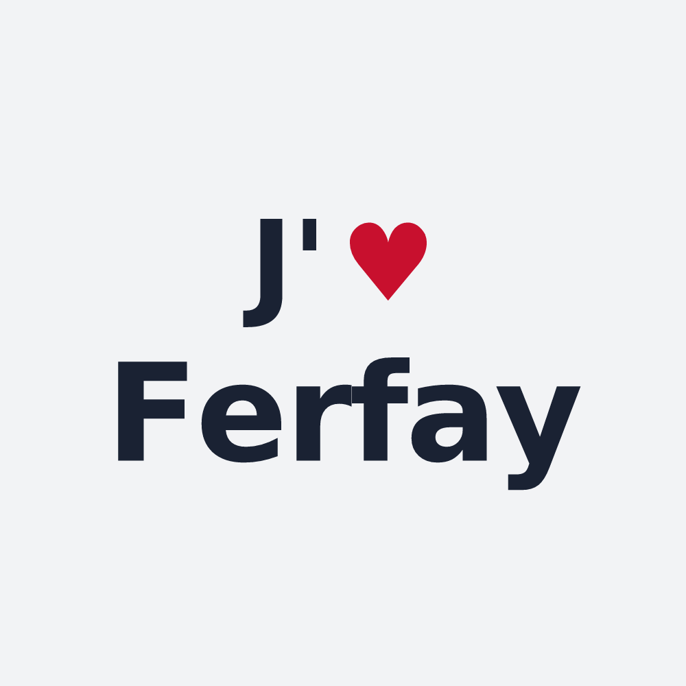 Poster personnalisé Ferfay — design J'aime Ferfay