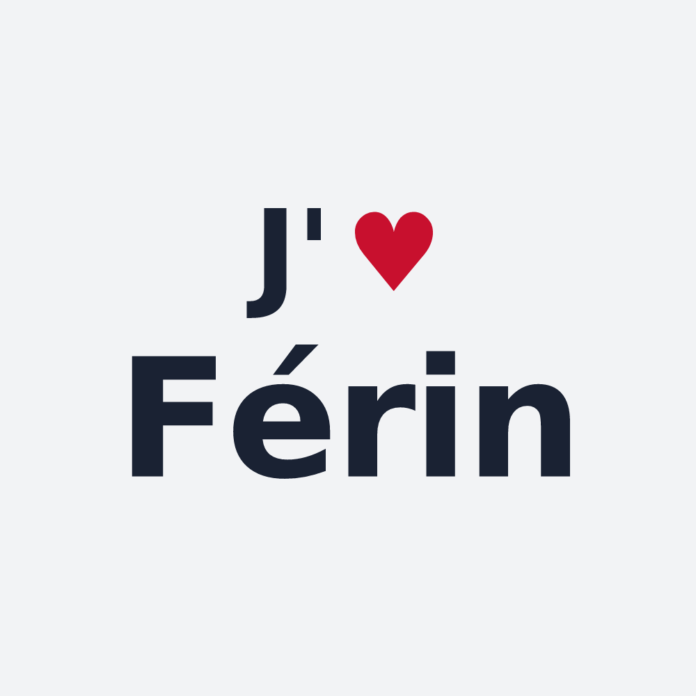 Poster personnalisé Férin — design J'aime Férin