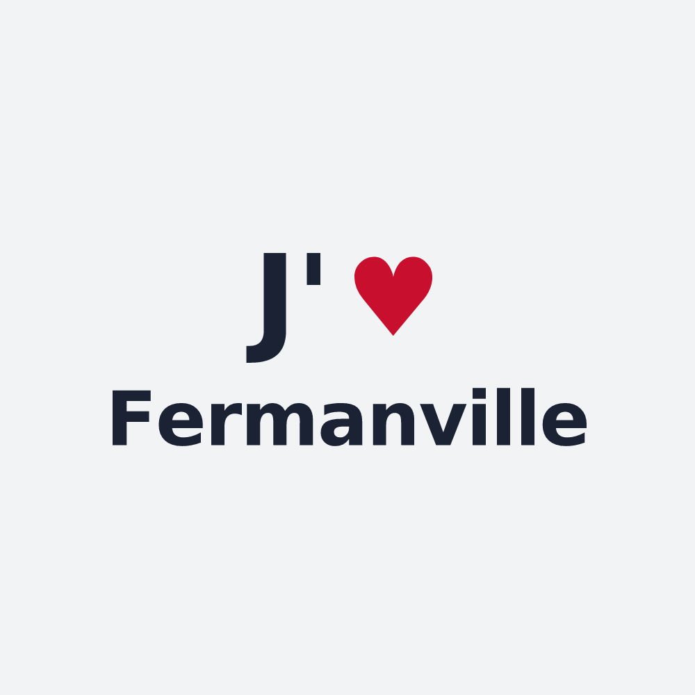Poster personnalisé Fermanville — design J'aime Fermanville