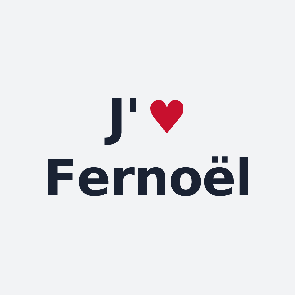 Poster personnalisé Fernoël — design J'aime Fernoël