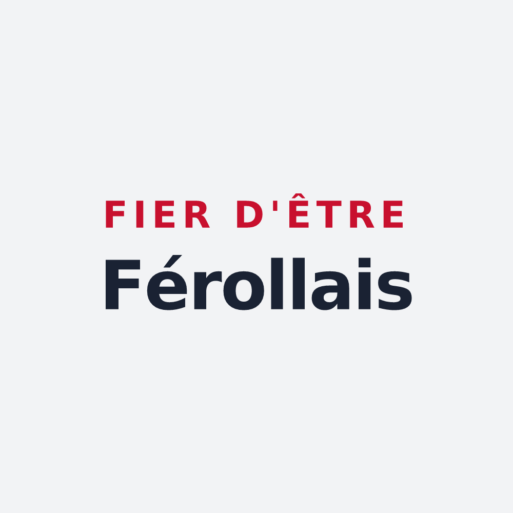 Poster « Fier d'être Férollais » — design pour Férolles-Attilly