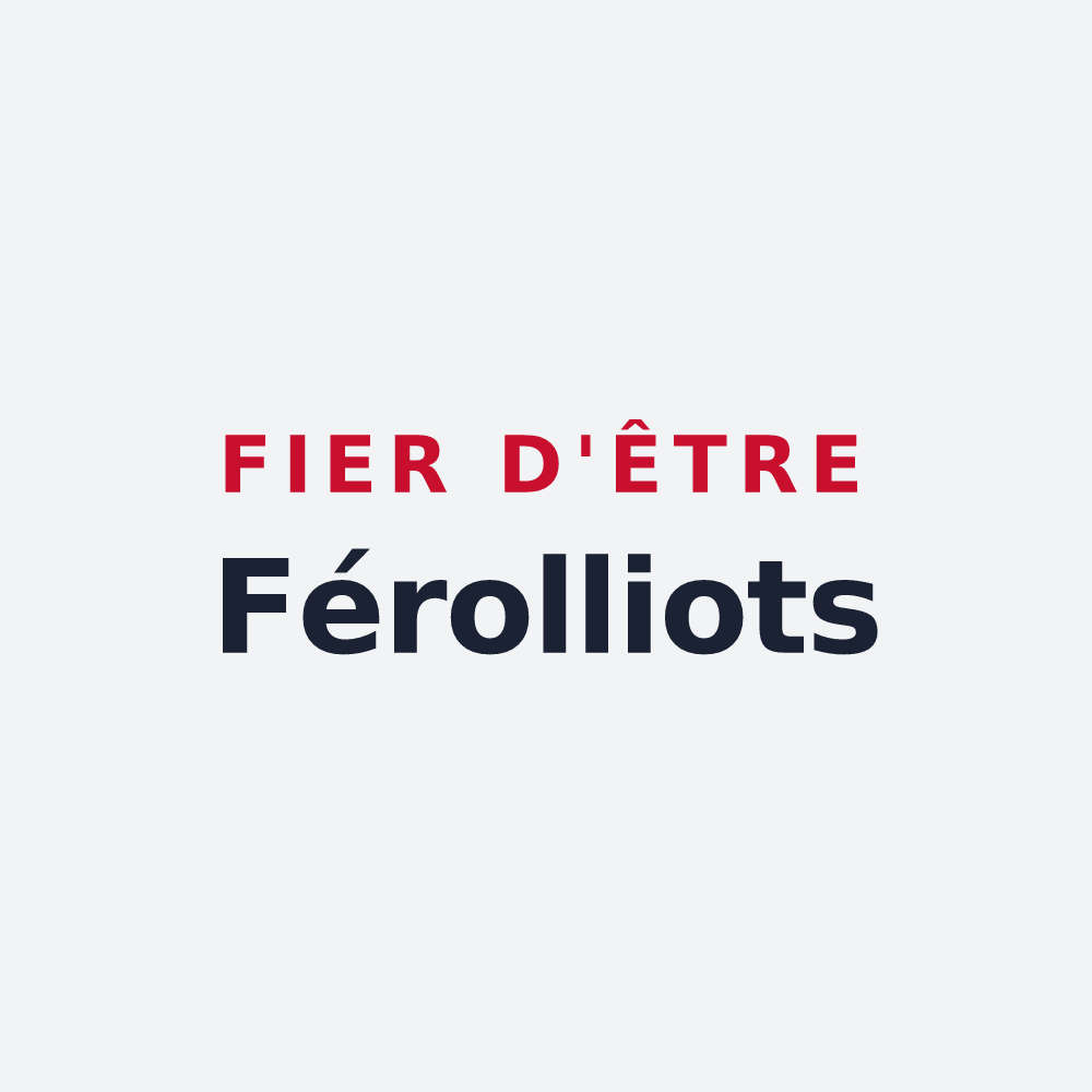 Poster « Fier d'être Férolliots » — design pour Férolles