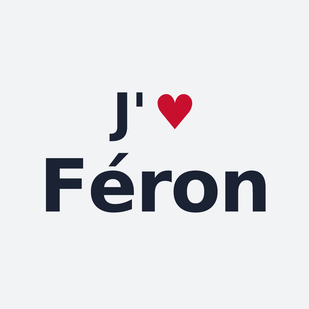 Poster personnalisé Féron — design J'aime Féron