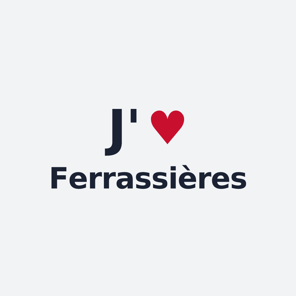 Poster personnalisé Ferrassières — design J'aime Ferrassières